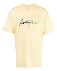Izzue Slogan Print Cotton T Shirt