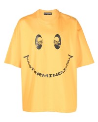 Mastermind Japan Smiley Face Print T Shirt