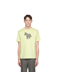 Ps By Paul Smith Ssense Yellow Zebra Regular Fit T Shirt