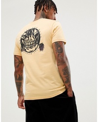Vans T Shirt With Back Print In Yellow Vn0a3hr6m8q1