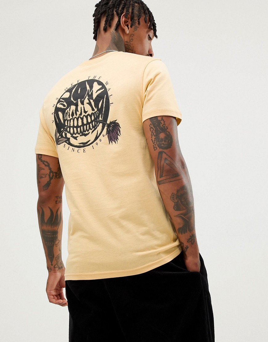 Grav kaskade Spis aftensmad Vans T Shirt With Back Print In Yellow Vn0a3hr6m8q1, $33 | Asos | Lookastic