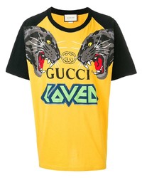 Gucci Tiger Printed T Shirt