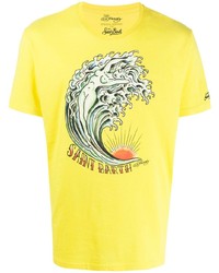 MC2 Saint Barth Wave Print T Shirt