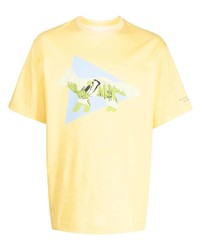 MAISON KITSUNÉ X And Wander Graphic Print T Shirt