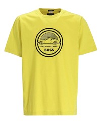 BOSS X Porsche Logo Print T Shirt