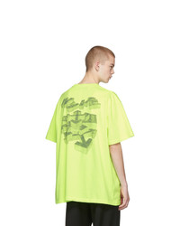 Off-White Yellow 3d Pencil T Shirt