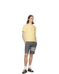 Thom Browne Yellow All Over Dolphin Icocn T Shirt