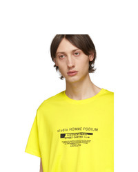 Givenchy Yellow Homme Podium T Shirt