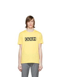 Hugo Yellow Logo Dicagolino T Shirt