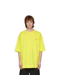 Juun.J Yellow Logo T Shirt