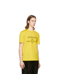 Versace Yellow Medusa Logo T Shirt