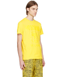 Moschino Yellow Printed T Shirt