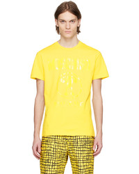 Moschino Yellow Printed T Shirt