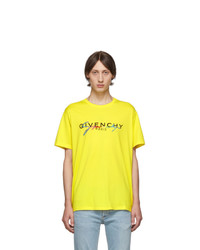 Givenchy Yellow Signature Logo T Shirt