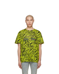Gucci Yellow Zebra Vintage Logo T Shirt