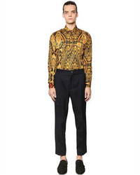 Etro Psychedelic Print Washed Cotton Shirt