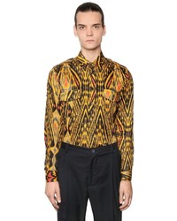 Etro Psychedelic Print Washed Cotton Shirt