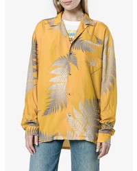 Double Rainbouu Palm Print Shirt