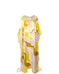 Emilio Pucci Rivera Print Long Kaftan Dress