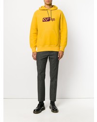 Sacai Cut Up Slogan Hoodie