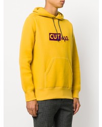 Sacai Cut Up Slogan Hoodie