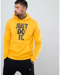 Nike Just Do It Hoodie In Yellow 928717 752