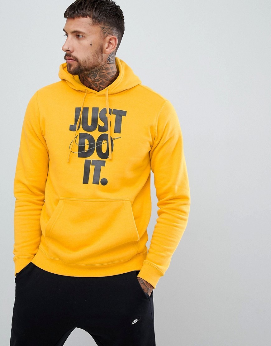 bon Editie bord Nike Just Do It Hoodie In Yellow 928717 752, $39 | Asos | Lookastic