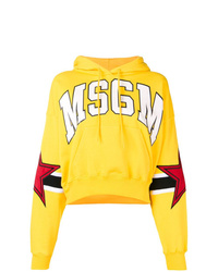MSGM Star Patch Logo Hoodie