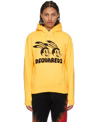 DSQUARED2 Yellow Lunar Ny Hoodie