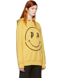 Palm Angels Yellow Smiling Hoodie