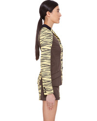 Proenza Schouler Yellow Tiger Print Jacket