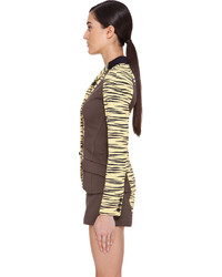 Proenza Schouler Yellow Tiger Print Jacket