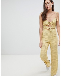 Emory Park Jumpsuit With Tie Front