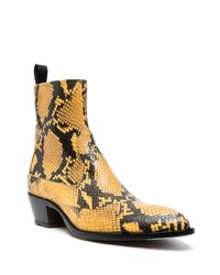 Bally Leopard Print Leather Boots