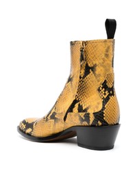 Bally Leopard Print Leather Boots