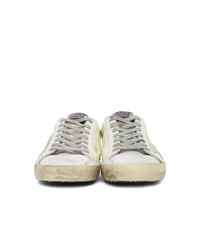Golden Goose Yellow And White Sneakers