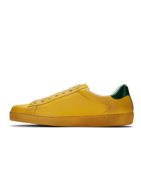 Gucci Yellow Blade New Ace Sneakers
