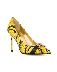 Versace Pointed Baroccoflage Pumps