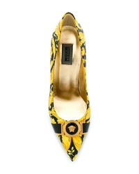 Versace Pointed Baroccoflage Pumps
