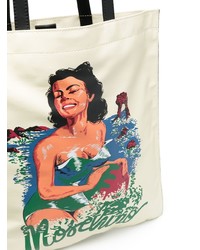 Moschino Graphic Print Detail Tote Bag