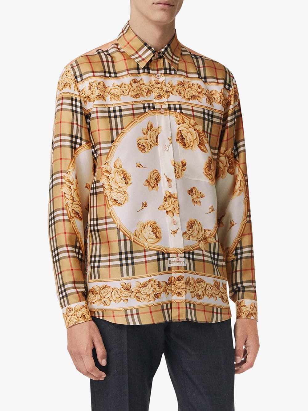 NWOT Burberry London Archive Scarf Print Silk Sleeveless Shirt IT40 Retail  $740