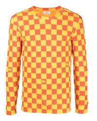 ERL Logo Checkerboard Print T Shirt