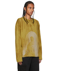 A-Cold-Wall* Yellow Erosion Long Sleeve T Shirt