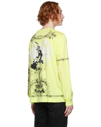 Givenchy Yellow Graphic Long Sleeve T Shirt