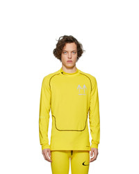 Nike Yellow Off White Edition Nrg Ru Pro Long Sleeve T Shirt