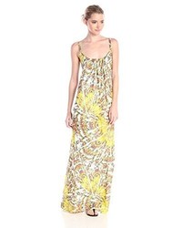 Adelyn Rae Adelyn R Printed Maxi Dress With Adjustable Strap