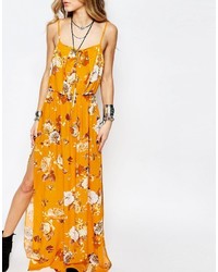 Reclaimed Vintage Maxi Cami Dress In Festival Floral Print