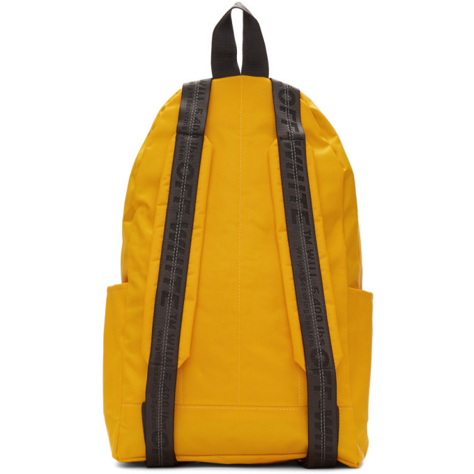 Off-White Yellow Industrial Backpack, $317 | SSENSE | Lookastic