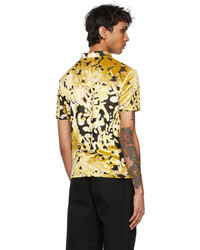 Eckhaus Latta Black Gold Shrunk Polo