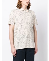 Ted Baker Holler Graphic Print Cotton Polo Shirt